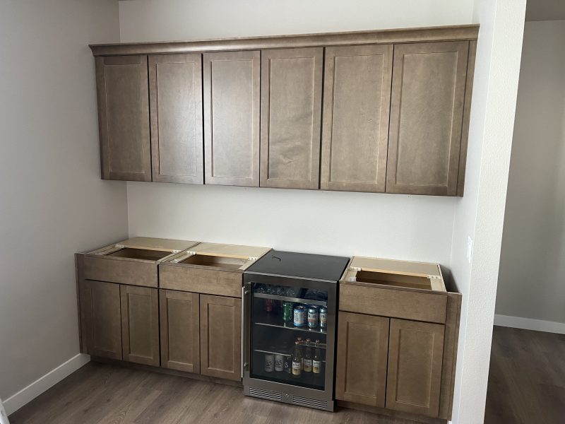 Cabinets project, finished work by North Idaho Floors