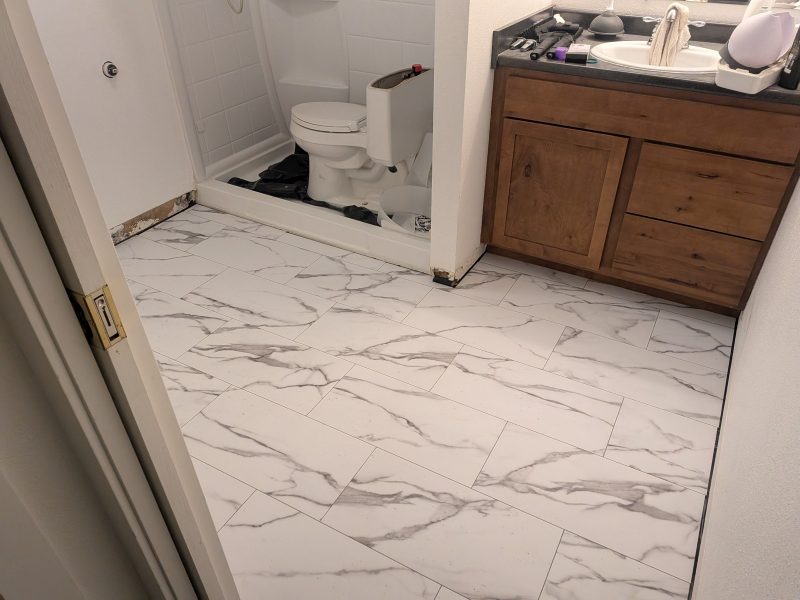 LVP project, finished work by North Idaho Floors